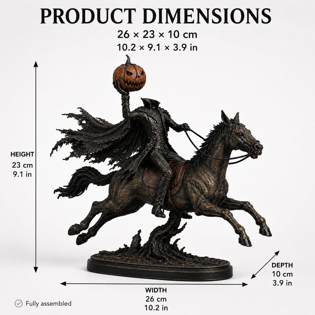⏰Limited Stock 50% OFF - 🎃🏇Midnight Chase Headless Horseman Statue