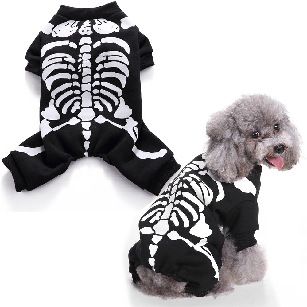 Skeleton Dog Halloween Pet Costume