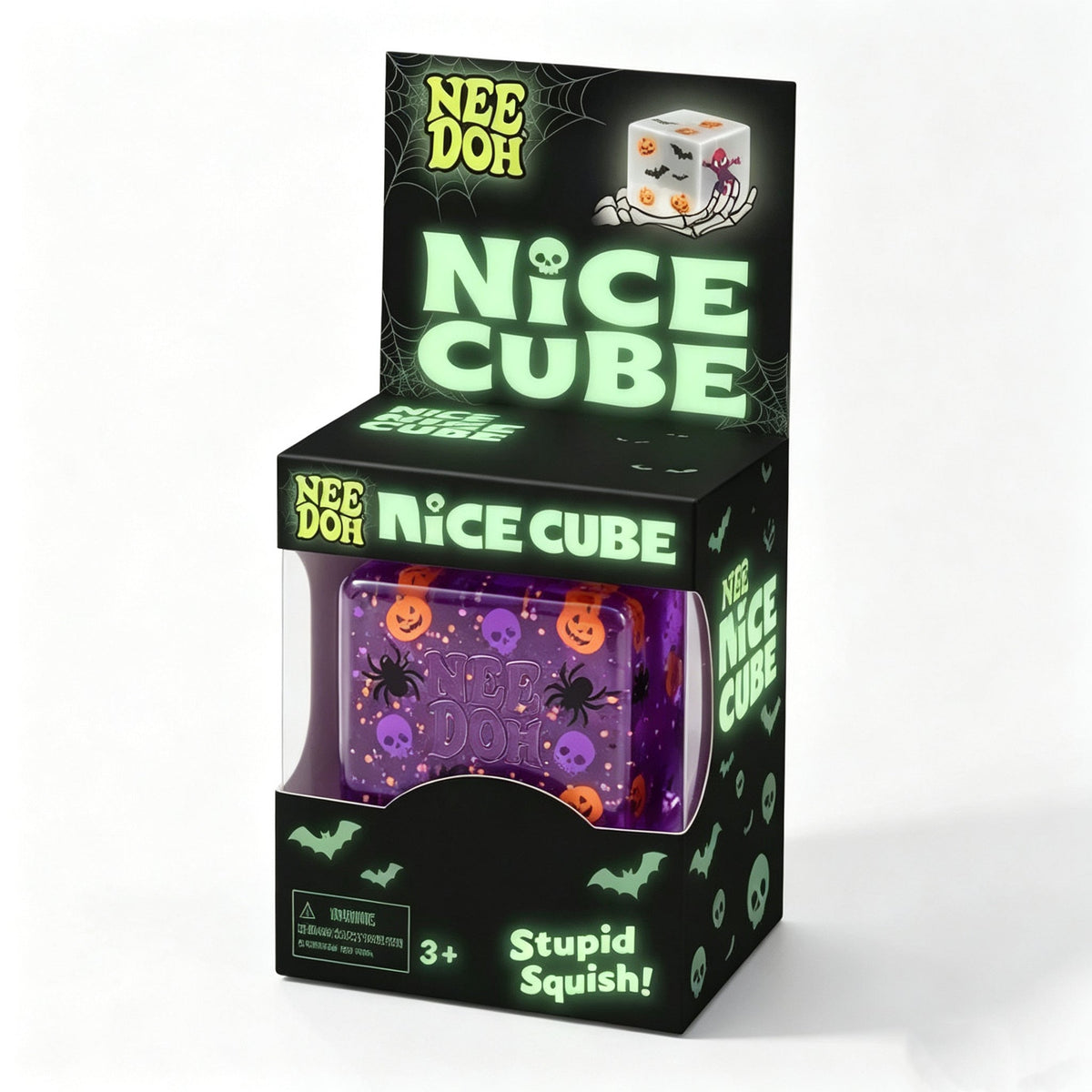 Halloween Nice Cube, NeeDoh Style Squish Fidget Stress Toy