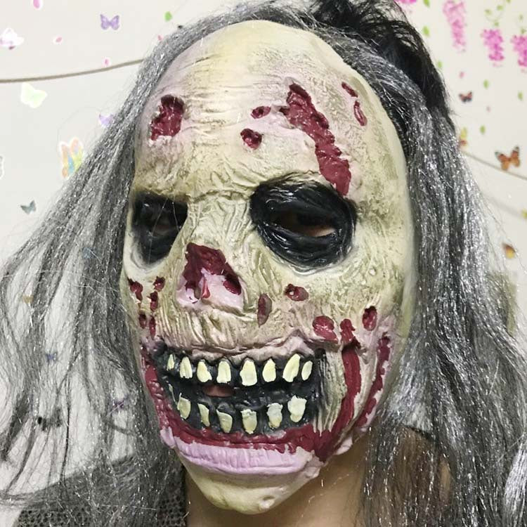 Scary Zombie Halloween Costume Headgear Mask