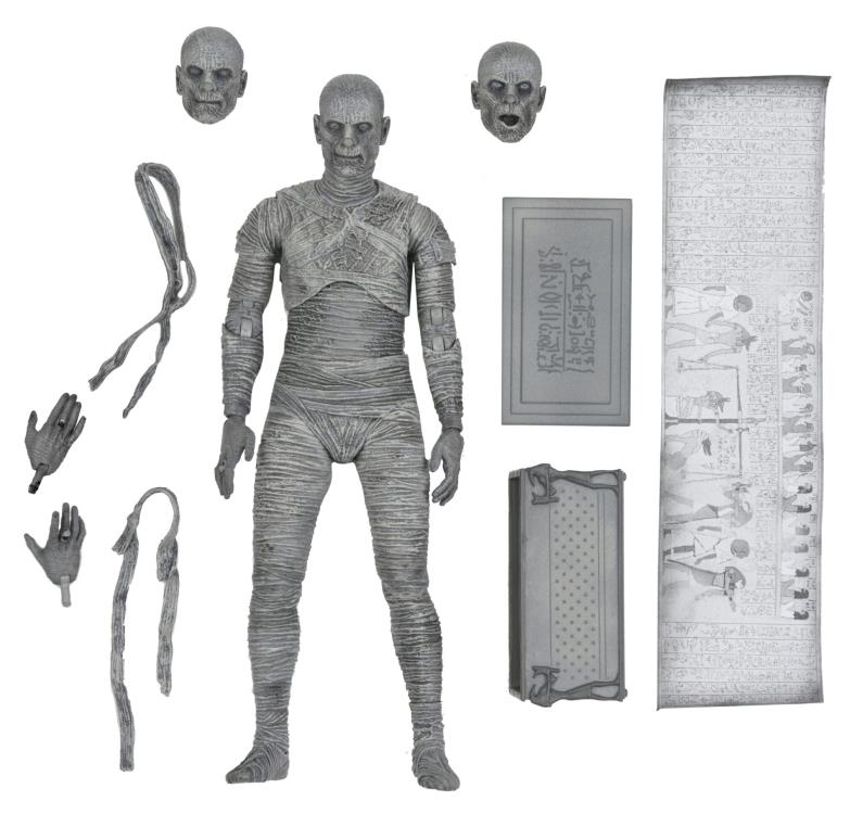 BBT - Universal Monsters Ultimate Mummy (Black & White) Figure