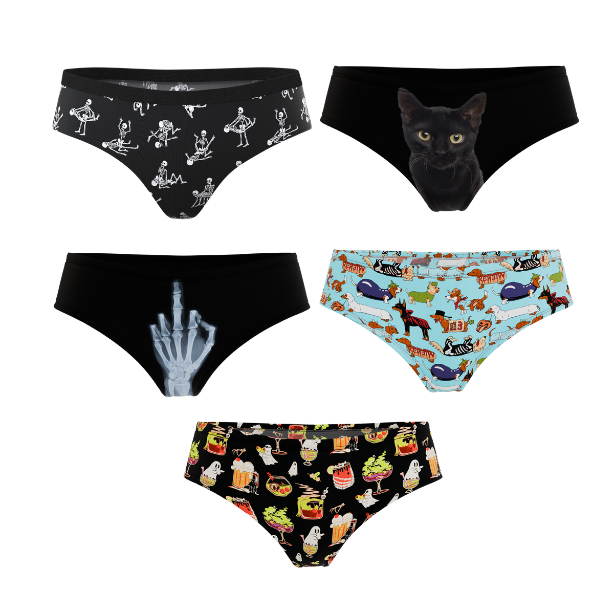 The Halloweird | Cheeky Underwear 5 Pack
