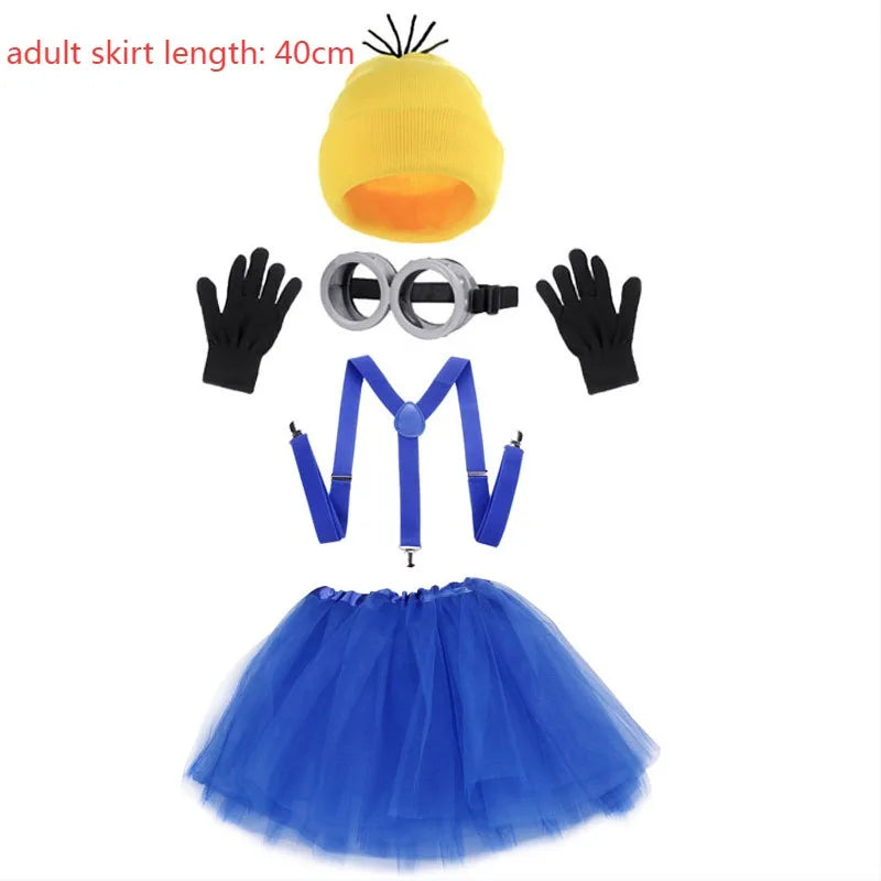 Costume disguise Funny Accessories Goggles Glasses Yellow Beanie Gloves Unisex